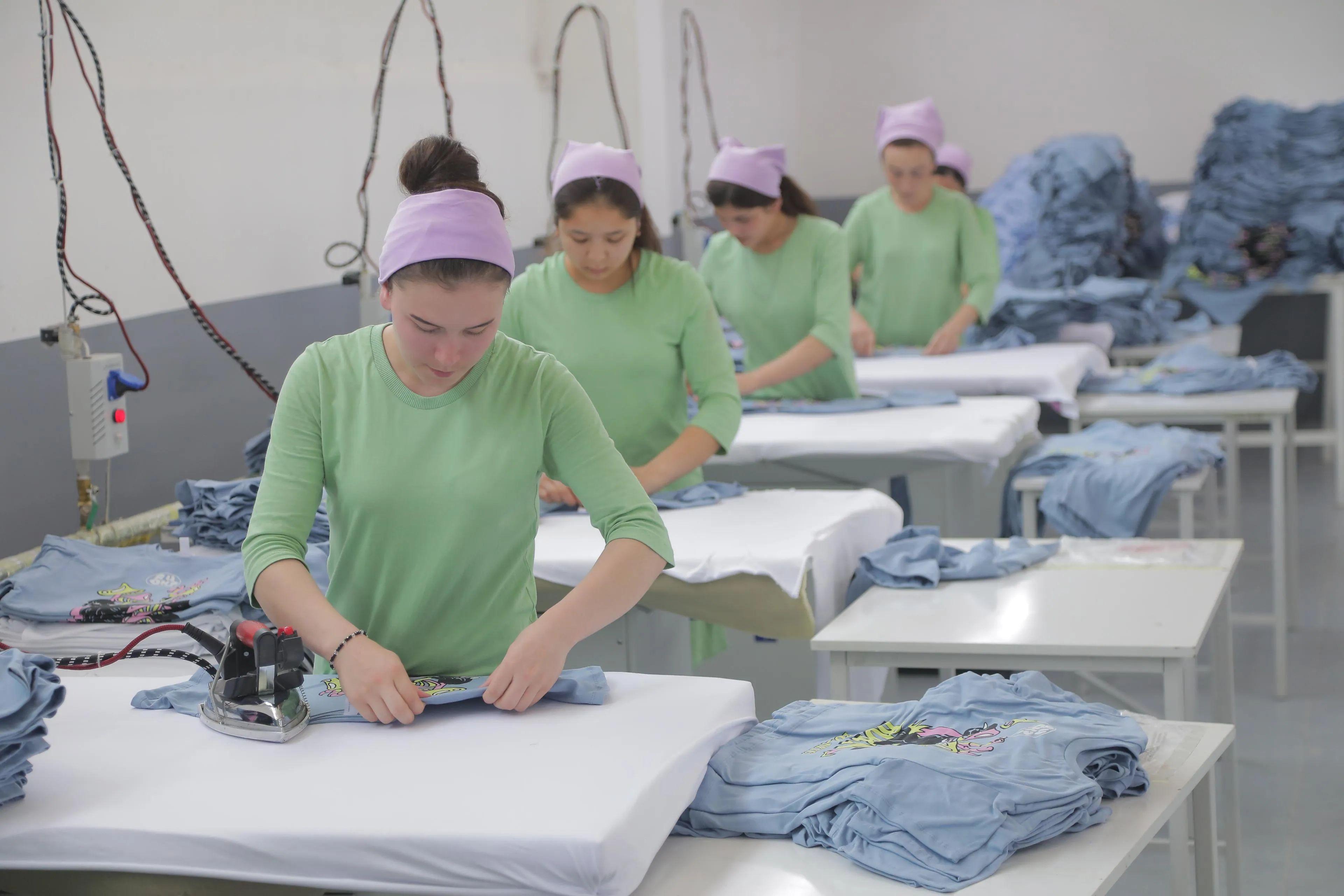 Ironing and packing workshop